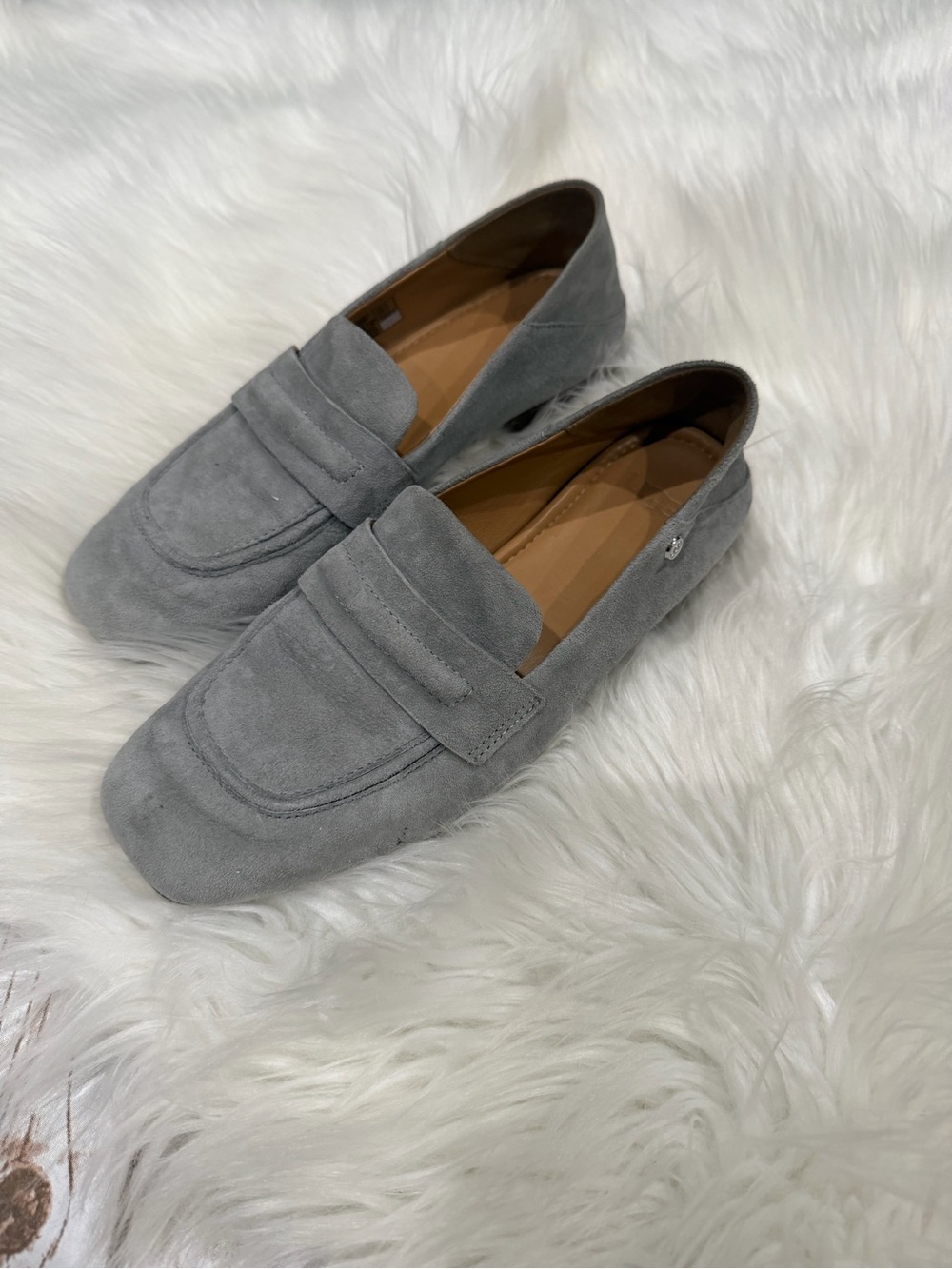 UGG Janaya Suede Leather Loafers Flats Shoes Cobble Gray Size US 7